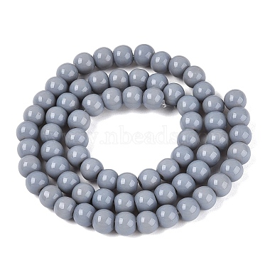 Opaque Solid Color Glass Beads Strands(GLAA-T032-P6mm-25)-3