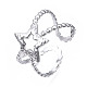 304 Stainless Steel Star Open Cuff Ring(RJEW-T023-05P)-3