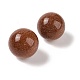 Synthetic Goldstone No Hole Sphere Beads(G-K353-04C-25)-2