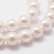 Arc-en-plaqué nacre brins de perles(X-BSHE-L025-02-6mm)-3