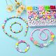 Bricolage mignon perles et pendentifs colorés ensemble de bijoux pour enfants kit de fabrication(DIY-LS0004-05)-5