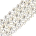 Baking Paint Electroplate Transparent Glass Beads Strands, Butterfly, AB Color Plated, Light Yellow, 10x14.5x5.5mm, Hole: 0.8~1mm, about 56~61pcs/strand, 16.73~18.31 inch(42.5~46.5cm)(EGLA-Q136-03A-01)