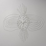 Metal Rhinestone Tassel Hair Chain Hat for Bridal, Platinum, 317x340x6mm(OHAR-WH20003-01P)