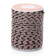 4-Ply Polycotton Cord, Handmade Macrame Cotton Rope, for String Wall Hangings Plant Hanger, DIY Craft String Knitting, Gray, 1.5mm, about 4.3 yards(4m)/roll(OCOR-Z003-D19)