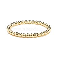 Synthetic Hematite Round Beaded Stretch Bracelet, Gemstone Jewelry for Women, Golden, Inner Diameter: 2-1/4 inch(5.8cm), Beads: 6mm(BJEW-JB08582-01)