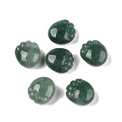 Natural Green Aventurine Footprint Figurines, for Home Office Desktop Decoration, 25~25.5x22.5~23x12~13.5mm(DJEW-N003-02H)