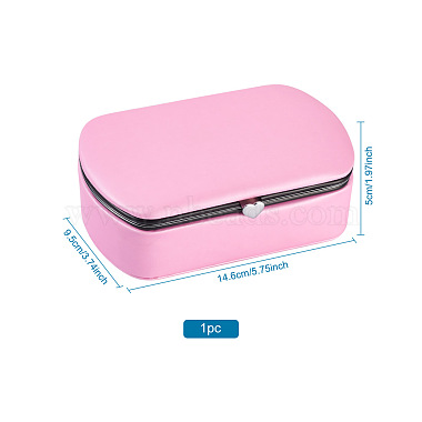 Коробка для хранения ювелирных изделий из искусственной кожи(LBOX-TAC0001-01D)-8