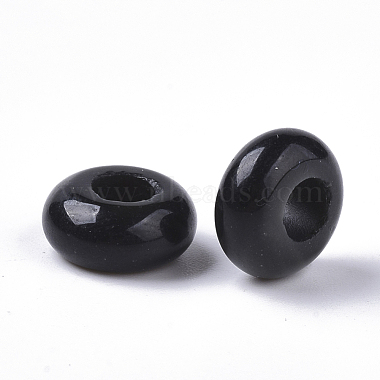 Europäische Perlen aus natürlichem schwarzem Edelstein(X-G-Q503-01)-2