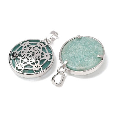 Natural Amazonite Pendants(GG-CBA0251-10G-P)-2