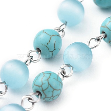 Synthetic Turquoise Handmade Chains Chain