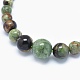 Natural Green Opal Graduated Beads Necklaces and Bracelets Jewelry Sets(SJEW-L132-04)-3