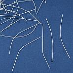 Brass Head Pins, Lead Free & Cadmium Free & Nickel Free, Silver, 51x0.9mm, Head: 1.5mm, 19 Gauge(KK-H258-07C-S)