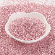 TOHO Japanese Seed Beads, Two Cut Hexagon, (38) Silver Lined Pink, 15/0, 1.5x1.5mm, Hole: 0.5mm, about 170000pcs/pound(SEED-K007-1.5mm-38)