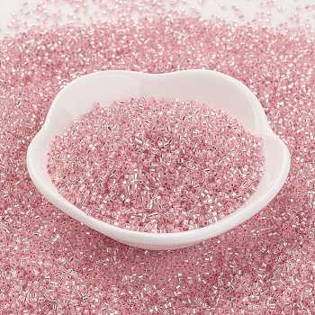 TOHO Japanese Seed Beads, Two Cut Hexagon, (38) Silver Lined Pink, 15/0, 1.5x1.5mm, Hole: 0.5mm, about 170000pcs/pound