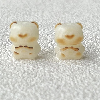 Bodhi Wood Beads, for Beaded Jewelry Making, Bear, 15~16mm