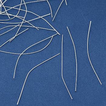 Brass Head Pins, Lead Free & Cadmium Free & Nickel Free, Silver, 51x0.9mm, Head: 1.5mm, 19 Gauge