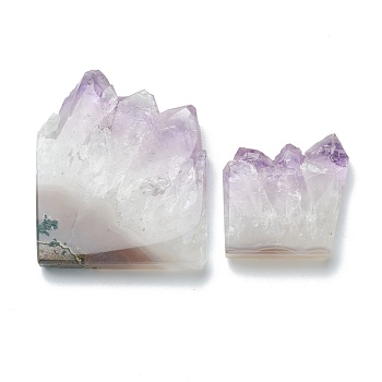 Natural Amethyst Display Decorations, Nuggets, 33~51x32.5~47x9mm