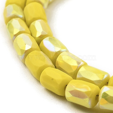 Frosted Imitation Jade Glass Beads Strands(GLAA-P058-07B-01)-3