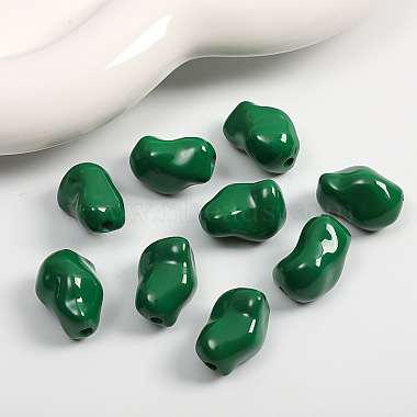 perles acryliques opaques(MACR-WH0007-168M)-1