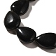 obsidienne naturelle perles brins(G-I377-A01)-4