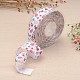 Heart & Star Printed Polyester Ribbon for Gift Packing and Festival Decoration(SRIB-M011-01A)-1