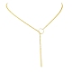 Brass Lariat Necklaces(NJEW-JN05015)-1