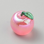 Luminous Fruit Resin Drnament, for Doll Making, Home Desktop Decoration, Cherry, 25x27mm(CRES-CJC0009-14G)