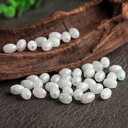 Natural Jadeite Beads, Barrel, 9x7.5~8mm, Hole: 2.3~2.5mm(G-H306-01)