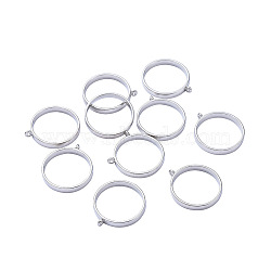 Alloy Open Back Bezel Pendants, For DIY UV Resin, Epoxy Resin, Pressed Flower Jewelry, Round Ring, Platinum, 32.5x28.5x4.5mm, Hole: 2mm, Inner Diameter: 25mm(PALLOY-YW0001-09P)