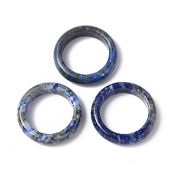 Natural Lapis Lazuli Plain Band Ring, Gemstone Jewelry for Women, US Size 9(18.9mm)