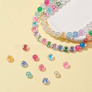 5 Style Transparent Acrylic Enamel Beads(MACR-FS0001-23)-6