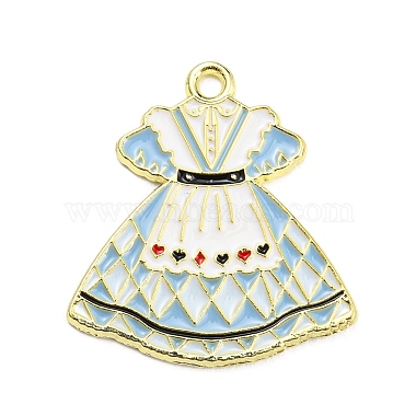 Golden Clothes Alloy+Enamel Pendants