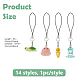 14Pcs Resin Mobile Straps(HJEW-DC00072)-2