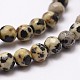 Chapelets de perles en jaspe dalmatien naturelle(X-G-D840-49-4mm)-3