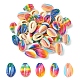 40pcs 5 styles de perles de coquille de cauris naturelles imprimées(SSHEL-FS0001-02)-1