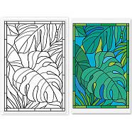 PVC Plastic Stamps, for DIY Scrapbooking, Photo Album Decorative, Cards Making, Stamp Sheets, Leaf Pattern, 16x11x0.3cm(DIY-WH0167-56-718)