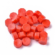 Sealing Wax Particles, for Retro Seal Stamp, Octagon, Red, 9mm, about 1500pcs/500g(DIY-E033-A02)