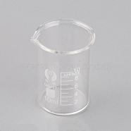 Glass Beaker Measuring Cups, with Graduated Measurements, for Lab, Clear, 2.85x3x3.8cm, Capacity: 10ml(0.34fl. oz)(TOOL-WH0130-96)