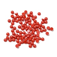 Synthetic Coral Dome/Half Round Cabochons, 2x1mm(G-G037-01B-02)