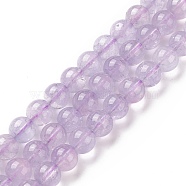 Natural Amethyst Beads Strands, Round, 8.5mm, Hole: 0.8mm, about 46pcs/strand, 15.16''(38.5cm)(G-B038-B02)