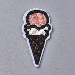 Computerized Embroidery Cloth Iron on/Sew on Patches, Costume Accessories, Ice Cream, Colorful, 40x20x1.5mm(DIY-L031-024)