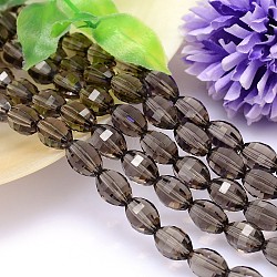 Faceted Oval Imitation Austrian Crystal Bead Strands, Grade AAA, Tan, 13x10mm, Hole: 0.9~1mm, about 30pcs/strand, 15.7 inch(G-M188-13x10mm-21A)