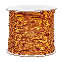 PandaHall Elite 1 Roll Nylon Thread, Chinese Knot Cord, Round, Peru, 1mm, about 100 yards/roll(NWIR-PH0002-18A)