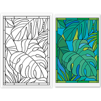PVC Plastic Stamps, for DIY Scrapbooking, Photo Album Decorative, Cards Making, Stamp Sheets, Leaf Pattern, 16x11x0.3cm