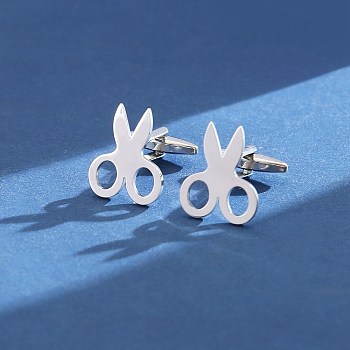 Stainless Steel Cufflinks, for Apparel Accessories, Tool, 15mm