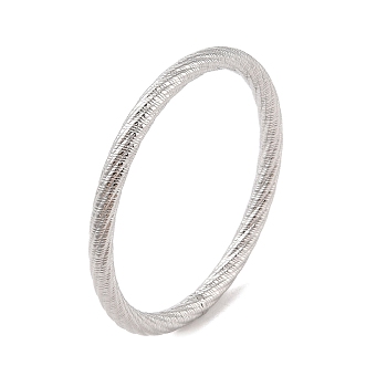 Non-Tarnish 304 Stainless Steel Twisted Ring Bangles for Women, Stainless Steel Color, Inner Diameter: 2-1/2 inch(6.45cm), 6mm