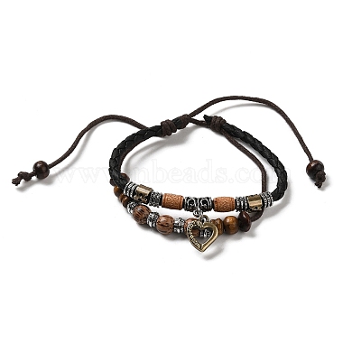 Sienna Heart Wood Bracelets