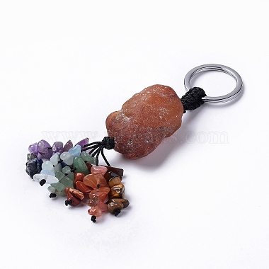 Nuggets Red Agate Keychain
