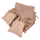 pochettes d'emballage en toile de jute (polyester) sacs à cordon(ABAG-BC0001-07B-18x13)-1