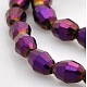 Full Plated Glass Faceted Rice Beads Strands(GLAA-A030A-FP03)-1